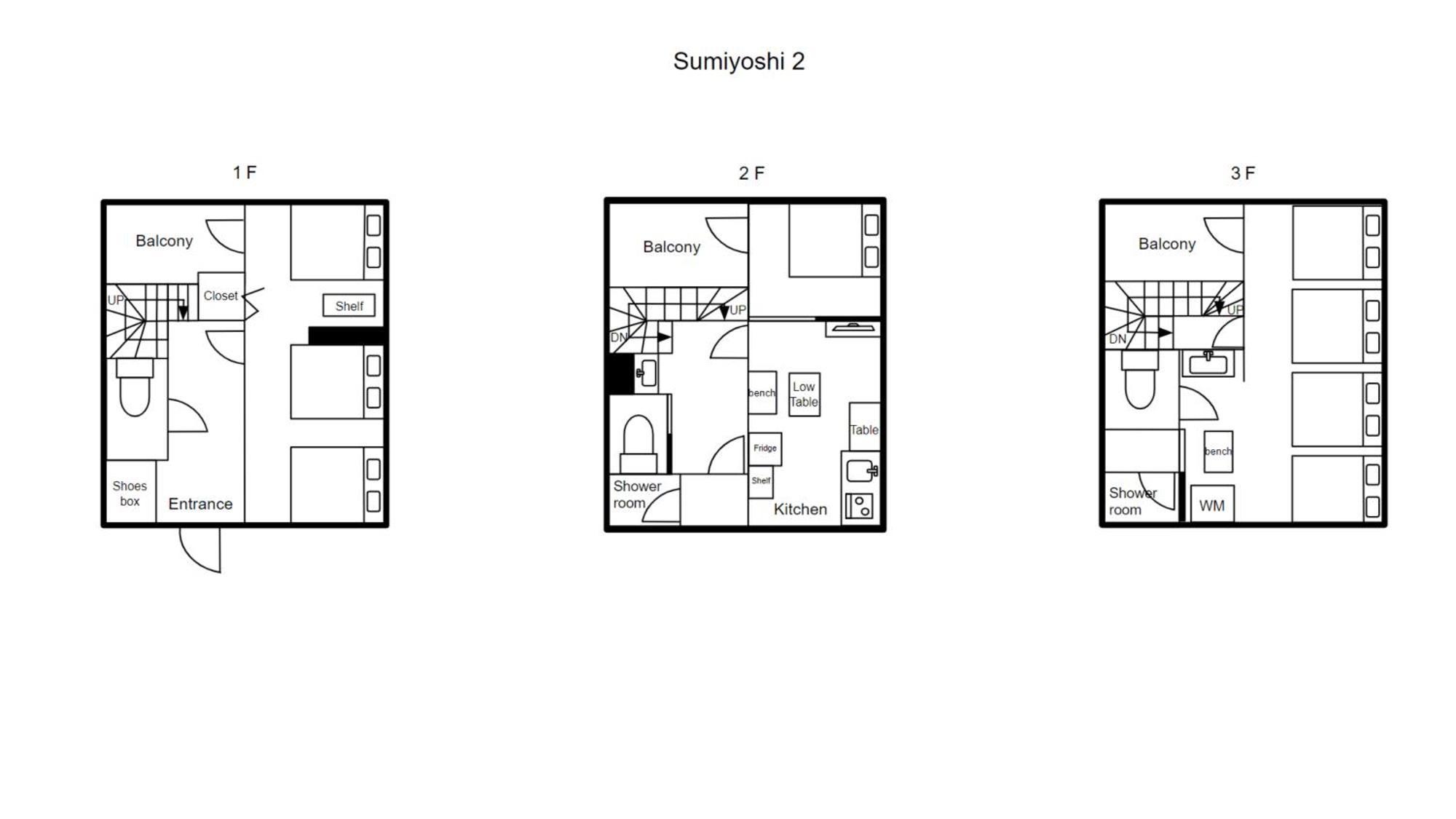 44, Sumiyoshi 2, Entire House For Rent Tóquio